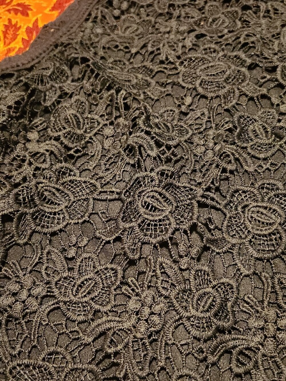 NWT Nanette Lepore Lace Crochet Sleeveless Camisole, Dark Navy, XL - Picture 5 of 13